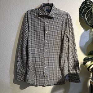 Peter Milar Athletic Feeling Button Up Gingham